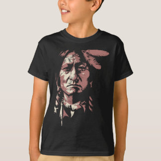 sitting bull native american chief indian warrior  T-Shirt