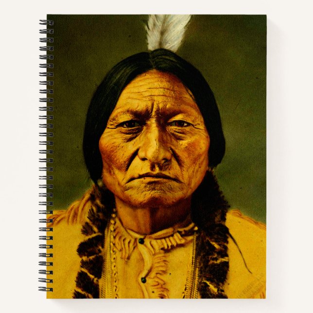 Sitting Bull Native American First Nations Chief Notebook (Front)