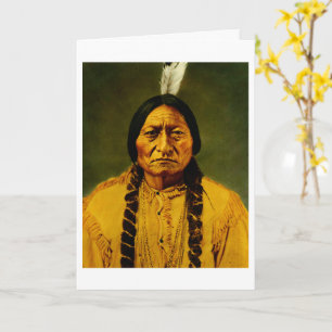 Sitting Bull Native American Indian Chief Lakota Card