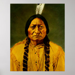 Sitting Bull Native American Indian Chief Poster