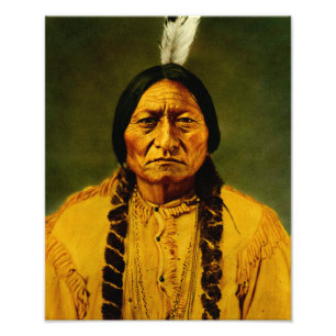 Sitting Bull Native Lakota Sioux Chief Portrait Photo Print