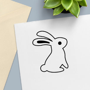 Sitting Bunny Rabbit Colour Me Self-inking Stamp
