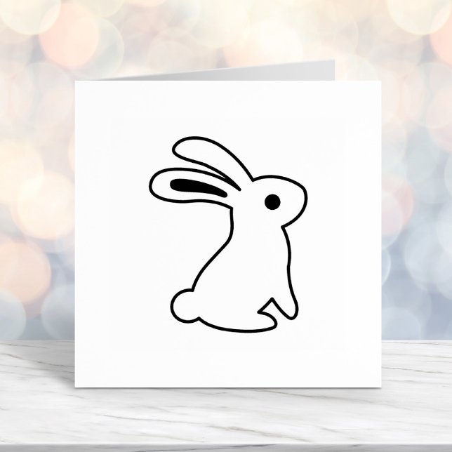 Sitting Bunny Rabbit Colour Me Self-inking Stamp (Creator Uploaded)