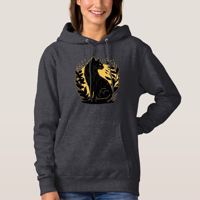 Sitting Cat Hoodie (Front)