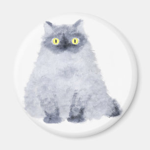 sitting cat magnet