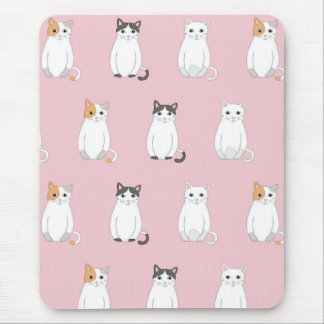 Sitting cat mouse pad