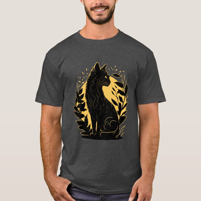 Sitting Cat T-Shirt (Front)