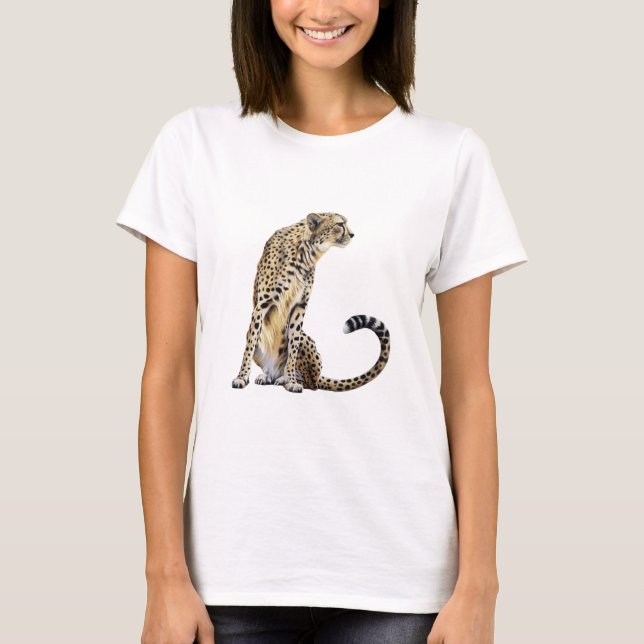 Sitting cheetah T-Shirt (Front)