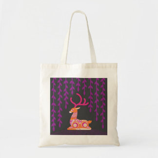 sitting deer tote bag