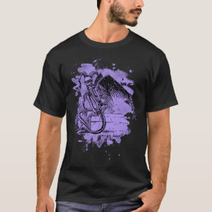 Sitting Demon – bleached violet T-Shirt
