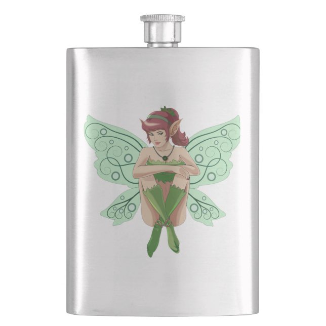SITTING FAIRY HIP FLASK (Front)