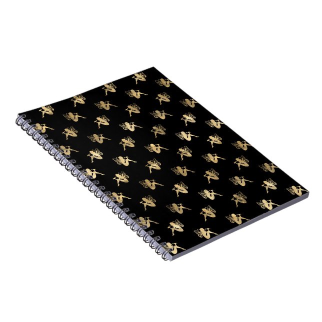 Sitting Fairytale Fantasy Lover Butterfly Wings Notebook (Right Side)