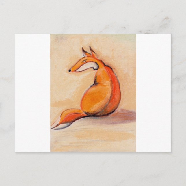 Sitting Fox Postcard (Front)