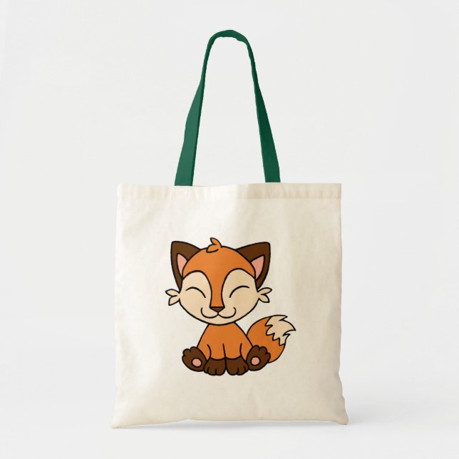 Sitting Fox Tote Bag (Front)