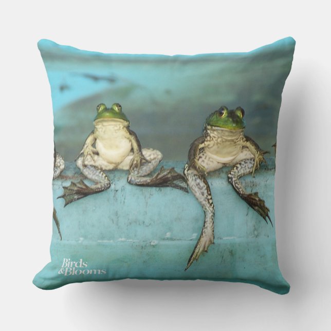 Sitting Frogs Cushion (Front)