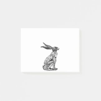 sitting hare mobile post-it notes