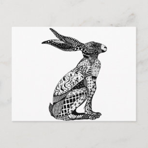 Sitting Hare Postcard