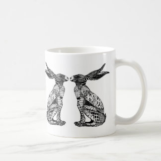 Sitting Hares Coffee Mug