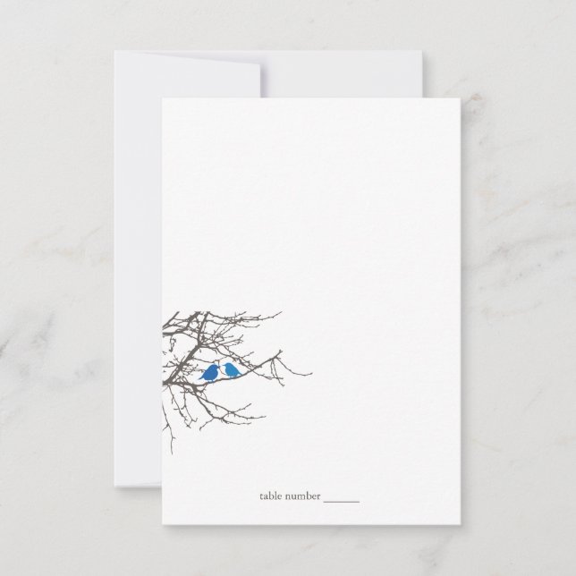 Sitting in a Tree Wedding Foldable Place Card (Front)