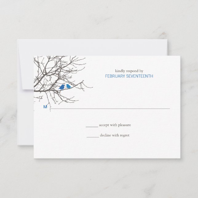 Sitting in a Tree Wedding Response (Front)