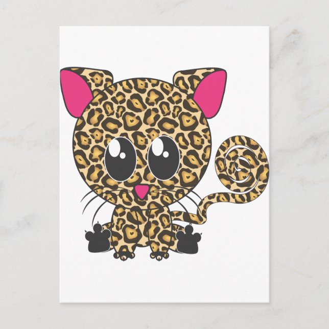 Sitting Jaguar Postcard (Front)