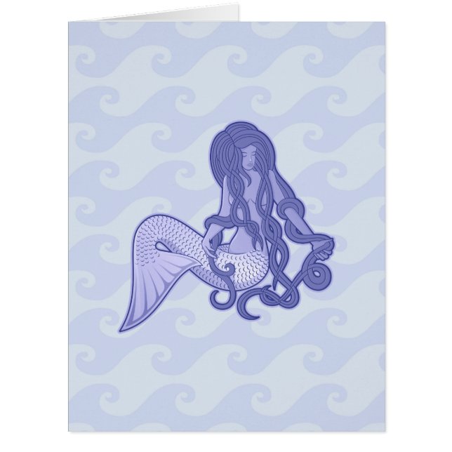 Sitting Mermaid Blue (Front)