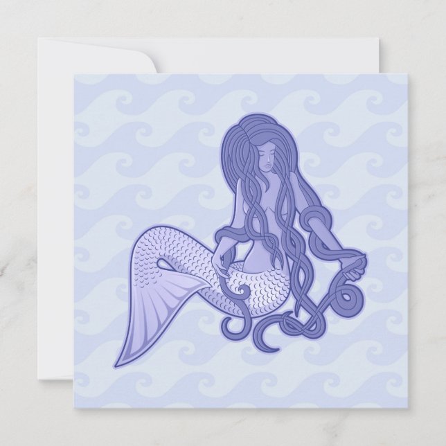 Sitting Mermaid Blue (Front)