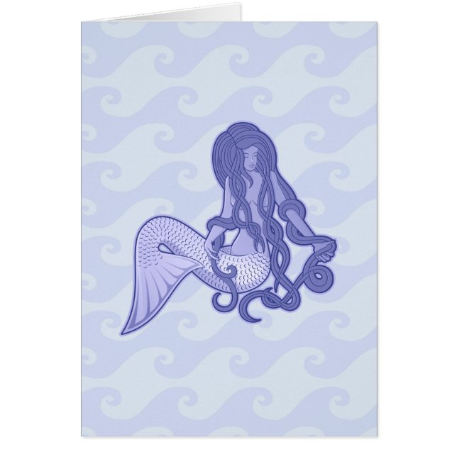 Sitting Mermaid Blue (Front)