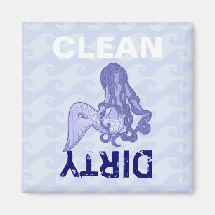 Sitting Mermaid Blue Magnet