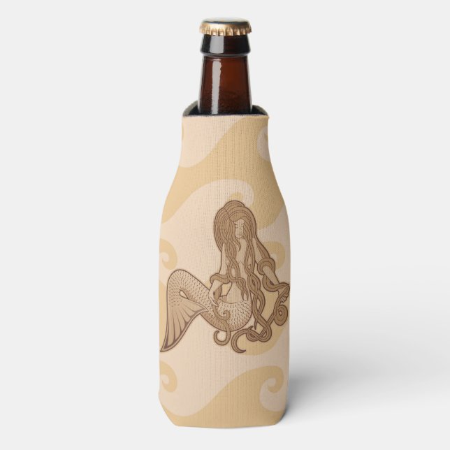 Sitting Mermaid Bottle Cooler (Bottle Front)