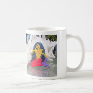 sitting mermaid mug