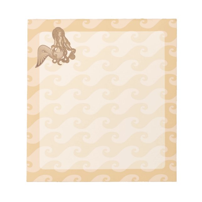 Sitting Mermaid Notepad (Front)