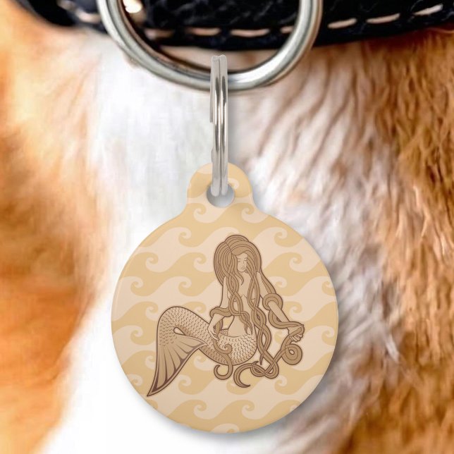 Sitting Mermaid Pet Tag (Creator Uploaded)