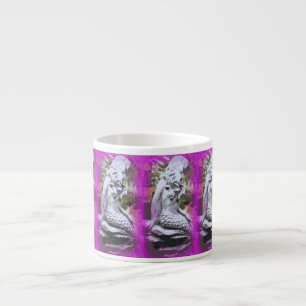 sitting mermaid purple espresso mug