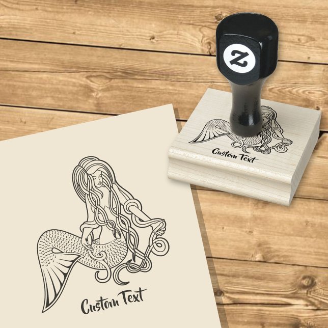 Sitting Mermaid Rubber Stamp (Creator Uploaded)