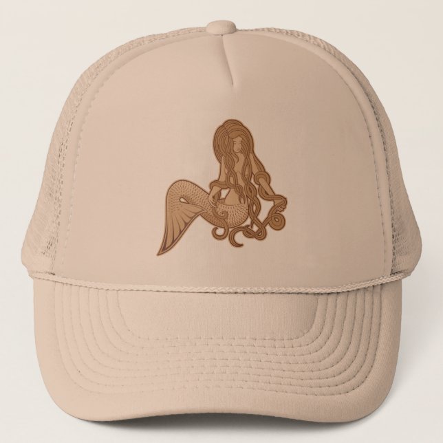 Sitting Mermaid Trucker Hat (Front)