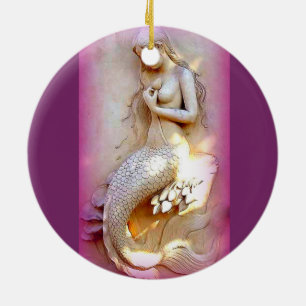 sitting mermaids ornament