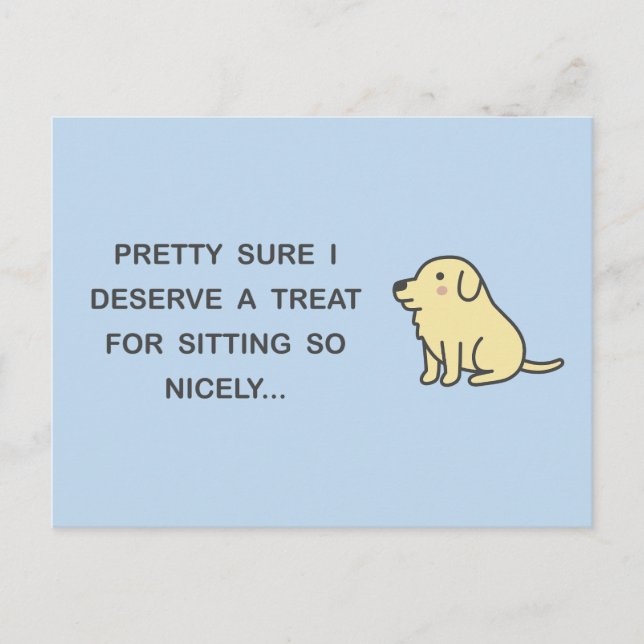 Sitting Nicely Postcard (Front)