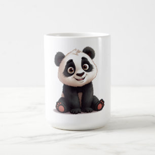 Sitting Panda Bear Cartoon Illustration Artwork Coffee Mug