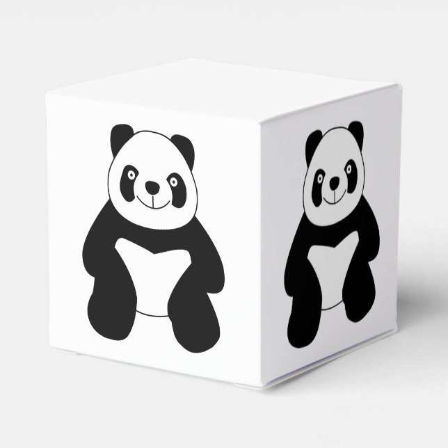 Sitting panda favour box (Back Side)