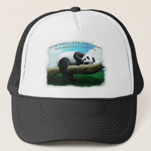 Sitting Panda Trucker Hat