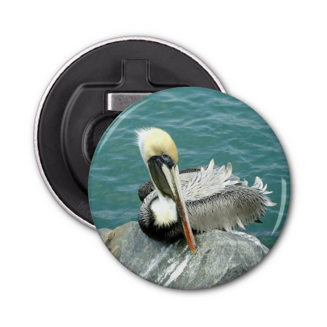 Sitting Pelican Bottle Opener (Front)