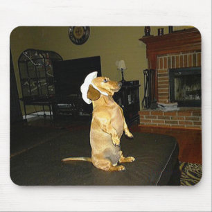 Sitting Pretty or Watching TV Dachshund Mouse Pad