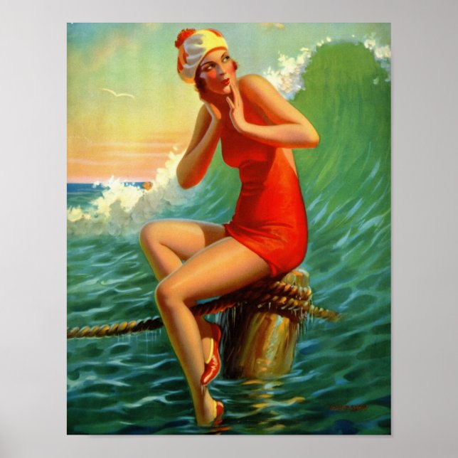 “Sitting Pretty” Painting - Edward Mason Eggleston Poster (Front)