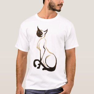Sitting Pretty Siamese Cat T-Shirt