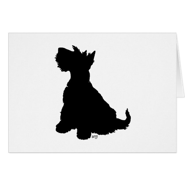 Sitting Scottie Dog (Front Horizontal)