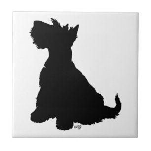 Sitting Scottie Dog Tile