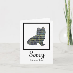 Sitting Terrier Dog Pet Sympathy Card