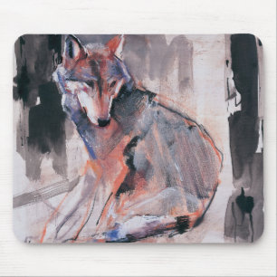 Sitting Wolf 2000 Mouse Pad