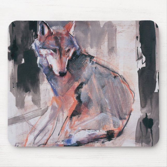 Sitting Wolf 2000 Mouse Pad (Front)